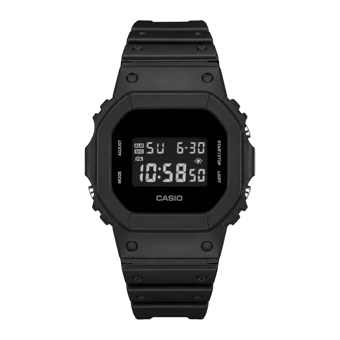 G-SHOCK DW-5600 — Black, Dark Display