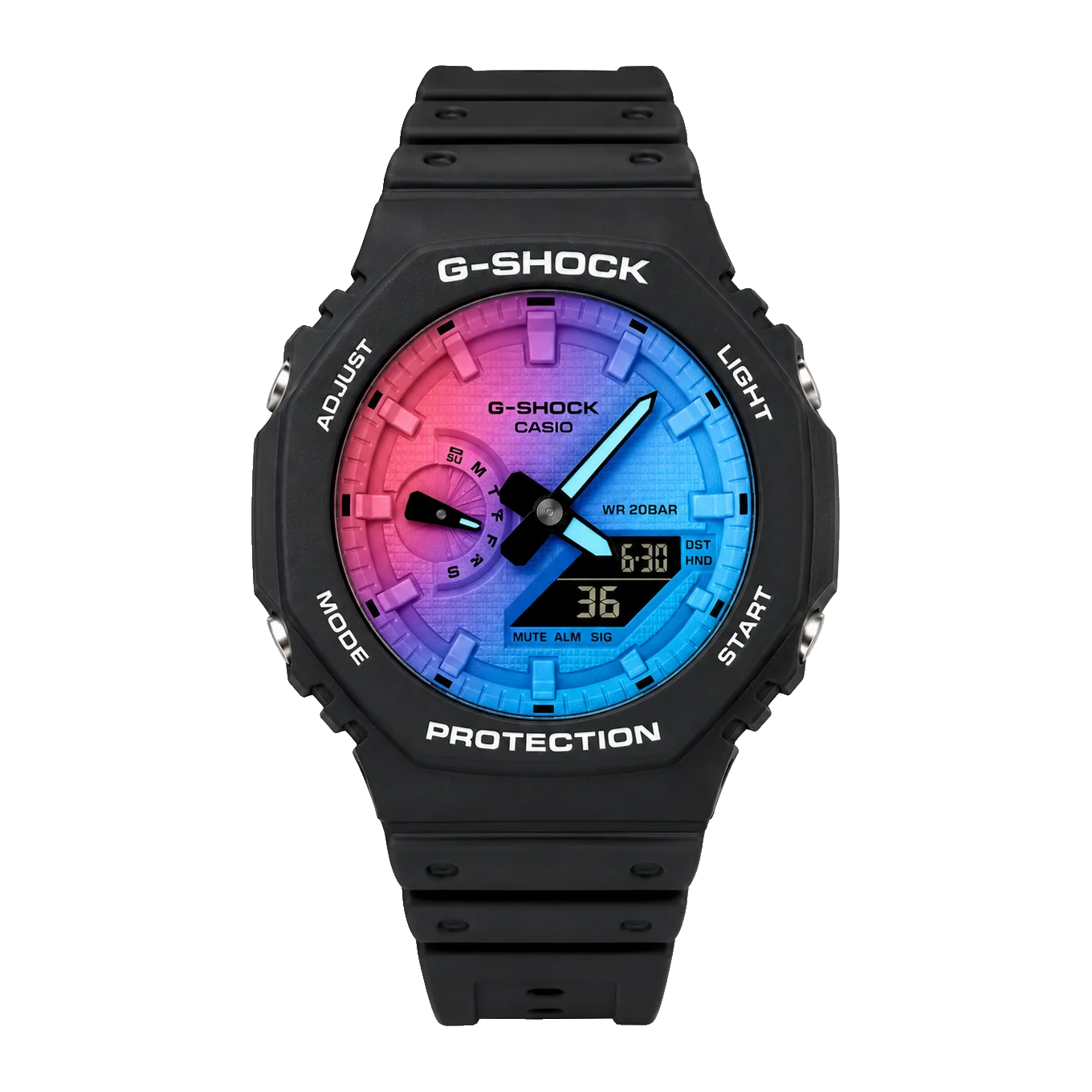G-SHOCK GA-2100 — Black Rainbow