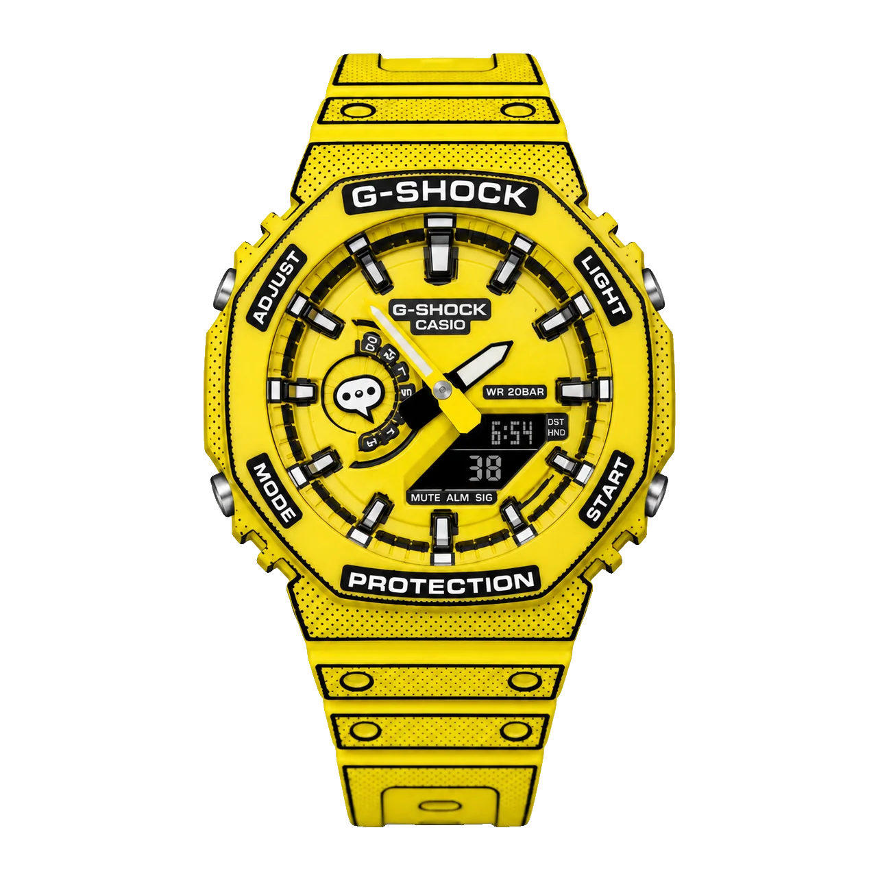 Animated G-SHOCK GA-2100 — Yellow