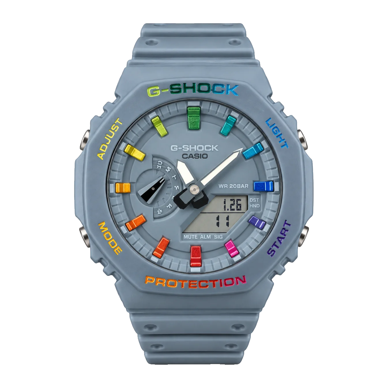 G-SHOCK GA-2100 — Gray Rainbow