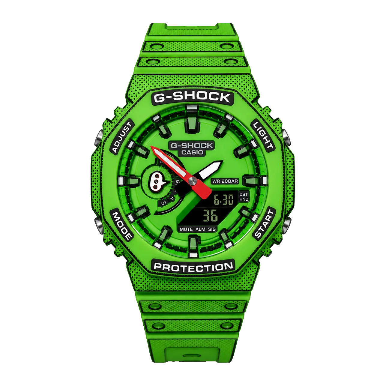 Animated G-SHOCK GA-2100 — Green