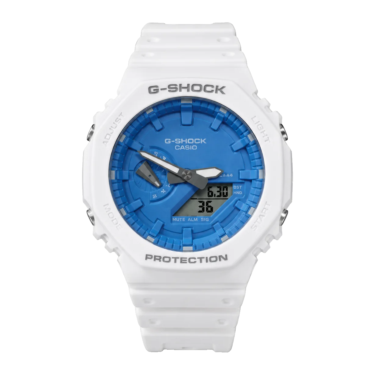 G-SHOCK GA-2100 — White & Blue