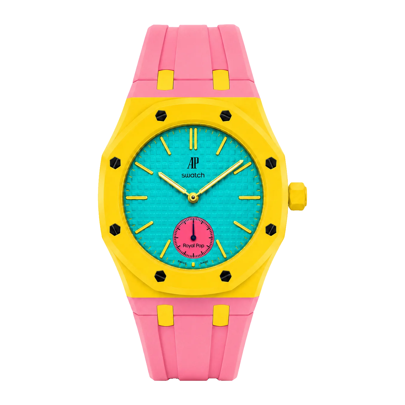 Royal Pop Solar Pink & Yellow — Silicone