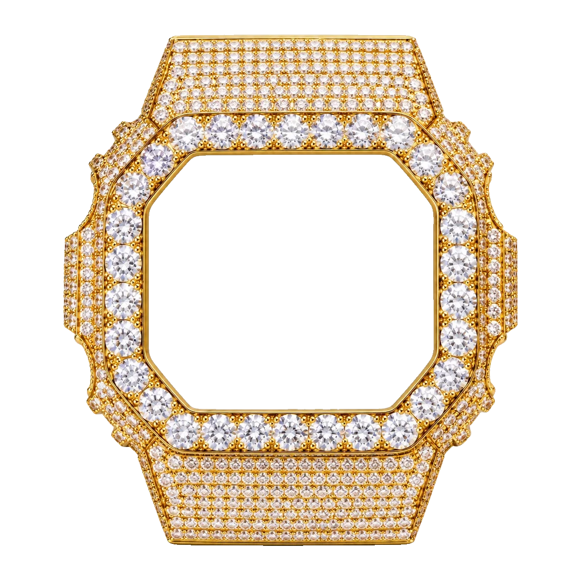 DW-5600 Classic Pavé Bezel — Gold-Tone