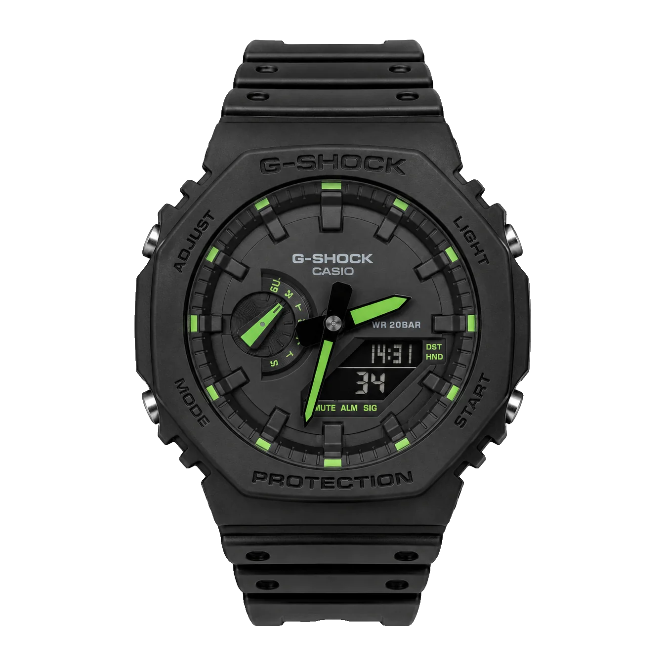 G-SHOCK GA-2100 — Black & Green