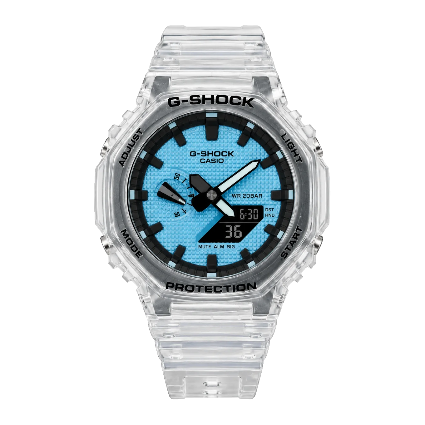 G-SHOCK GA-2100 — Clear Blue