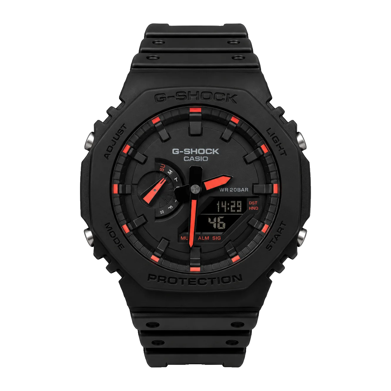 G-SHOCK GA-2100 — Black & Red